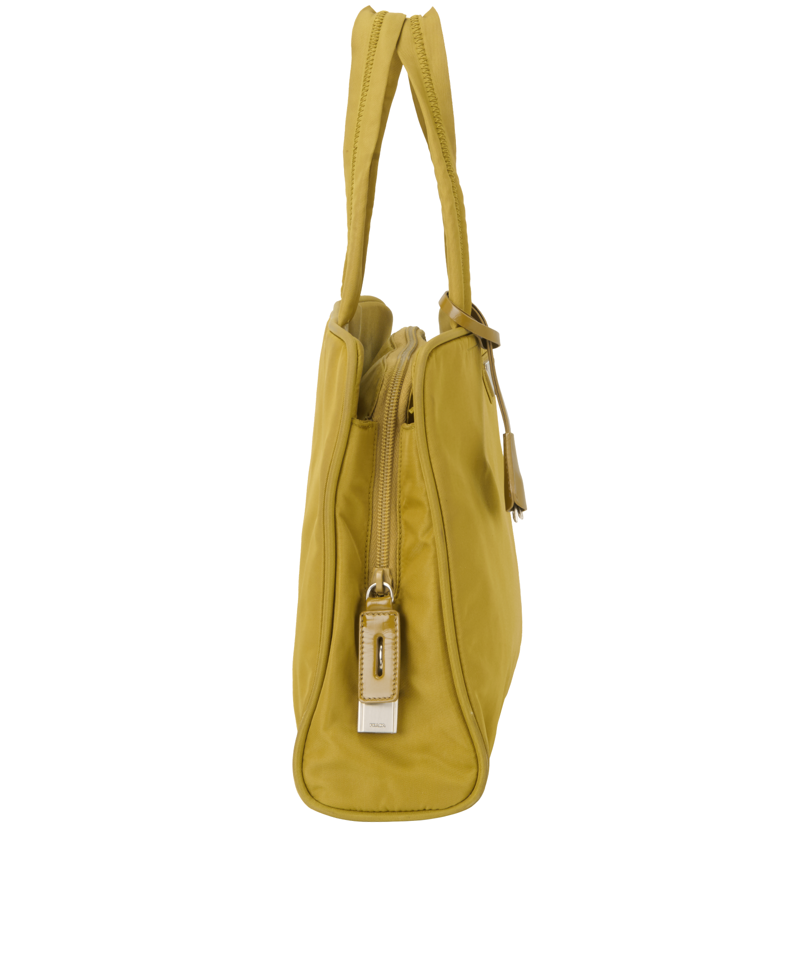 Small Tote, &pound;450, Handbags, Green, Nylon, Side view